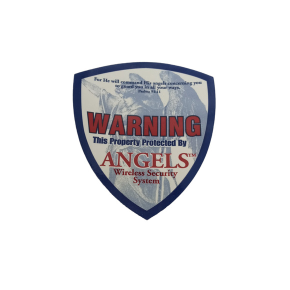 Protected by Angels Security Decal Psalm 91:11 VTG Sticker 🕊️ - Picture 5 of 8